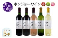 ホンジョーワインおススメ5本セット(MG)　D-682