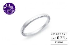 指輪 天然ダイヤ 0.22ct TAINA タイナ【K18ホワイトゴールド】r-278（KRP）M44-1411