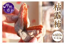 冬の味覚！甲州市産 枯露柿（干し柿）（9～12個）約600g（APX）A09-195