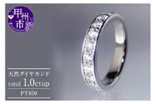 指輪 天然 ダイヤモンド 1.0ct フルエタニティ SIクラス Nadine ナディーヌ【プラチナ950】r-171（KRP）R33-1411