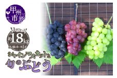 厳選！山梨県甲州市産 シャインマスカットを含む3色セット 約1.8kg【2025年発送】（THR）C-811 【シャインマスカット 葡萄 ぶどう ブドウ 令和7年発送 期間限定 山梨県産 甲州市 フルーツ 果物】