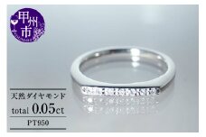 指輪 天然 ダイヤモンド 0.05ct ミニマル SIクラス【pt950】L_titia レティシア ｒ-131（KRP）G58-1410