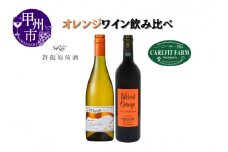 大ブーム中！オレンジワイン飲み比べ ～ケアフィットファームワイン 蒼龍葡萄酒-（MG）B18-654 【ワイン オレンジワイン 甲州市 山梨県】