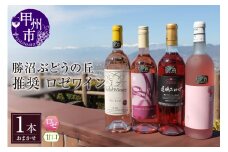 勝沼ぶどうの丘推奨 ロゼワイン（甘口）1本（KBO）B11-602【ワイン ロゼワイン 甲州市 山梨県】