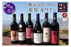 勝沼ぶどうの丘推奨 赤ワイン（フルボディ）2本セット（KBO）C8-610【ワイン 赤ワイン 甲州市 山梨県】