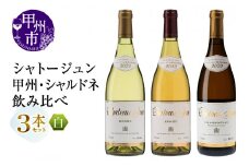 シャトージュン 甲州・シャルドネ飲みくらべ3本（MG）D2-481