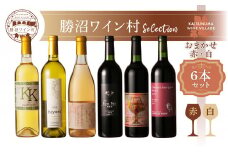 勝沼ワイン村 おまかせワイン（赤・白）6本セット（KWV）F7-620