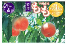 甲州市産 桃 約3kg 8～12玉（特選）【2025年発送】（OGN）C-1801【桃 もも モモ 令和7年発送 期間限定 山梨県産 甲州市 フルーツ 果物】