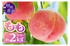 新鮮ジューシー！桃 約2kg 5～8玉【2025年発送】（MKN）B11-501 【桃 もも モモ 令和7年発送 期間限定 山梨県産 甲州市 フルーツ 果物】