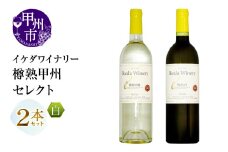 イケダワイナリー 2本セット【樽熟甲州 / セレクト白】（MG）B14-660 【ワイン 白ワイン やや辛口 甲州市 山梨県】