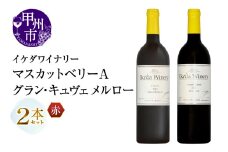 イケダワイナリー 2本セット【マスカットベリーA / グラン・キュヴェ メルロー】（MG）B18-664