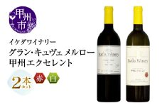 イケダワイナリー 2本セット【グラン・キュヴェ メルロー / 甲州エクセレント】（MG）B18-659
