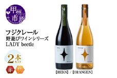 フジクレール 野遊びワイン LADY beetle【RED.N】【ORANGE.N】2本セット（MG）C4-654