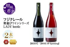 フジクレール 野遊びワイン LADY beetle【RED.N】【ROSE SP Sparkling】2本セット（MG）C4-655