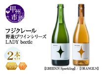 フジクレール 野遊びワイン LADY beetle【GREEN.N Sparkling】【ORANGE.N】2本セット（MG）C5-679