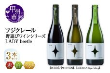 フジクレール 野遊びワイン LADY beetle【RED.N】【WHITE.N】【GREEN.N Sparkling】3本セット（MG）D5-633