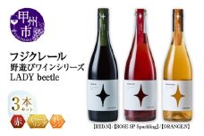 フジクレール 野遊びワイン LADY beetle【RED.N】【ROSE SP Sparkling】【ORANGE.N】3本セット（MG）D5-635