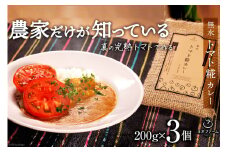 カレー 無水 トマト 糀 カレー 200g×3個 レトルト 手軽 野菜 ベジタブル ヴィーガン / ヨダファーム / 山梨県 中央市 [21470577]