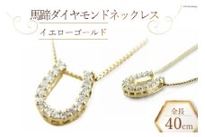 ネックレス 馬蹄 ダイヤモンドネックレス 【 イエローゴールド 】 [百花 山梨県 中央市 21470886-a] アクセサリー ジュエリー 宝石 ダイヤ アクセ ゴールド K18