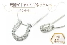 ネックレス 馬蹄 ダイヤモンドネックレス 【 プラチナ 】 [百花 山梨県 中央市 21470886-c] アクセサリー ジュエリー 宝石 ダイヤ アクセ PT