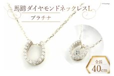 ネックレス 馬蹄 ダイヤモンドネックレス L 【 プラチナ 】 [百花 山梨県 中央市 21470885-c] アクセサリー ジュエリー 宝石 ダイヤ アクセ PT