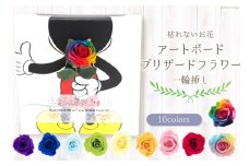 プリザーブドフラワー ディズニーアートボード 「ミッキー」 プリザーブドフラワー1輪挿し [プリザーブドフラワーなないろ 山梨県 中央市 21470970] 花 はな ギフト 贈り物 フラワー アレンジメント プレゼント お祝い ローズ