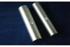 カラーストーン付きブラストチタン印鑑2本セット [№5530-0153]