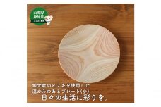 ヒノキのプレート（小）[№5530-0388]