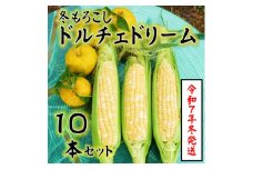 ＜令和7年11月より順次発行＞先行受付　朝採り「冬もろこし」「ドルチェドリーム」10本以上　約5キロ【1570054】