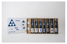 山の酒 純米酒 飲み比べセット（７本＋お猪口２個）　春鶯囀 株式会社萬屋醸造店 谷櫻 谷櫻酒造有限会社 甲斐男山 株式会社八巻酒造店 七賢 山梨銘醸株式会社 太冠 太冠酒造株式会社 笹一 笹一酒造株式会社 甲斐の開運 井出醸造店 日本酒 お酒 地酒 銘酒 清酒 山梨 やまなし 富士川町