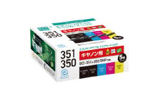 エコリカ【キャノン用】 BCI-351+350/5MP互換リサイクルインク　5色パック（型番：ECI-C351-5P） canon リサイクル インク 互換インク カートリッジ インクカートリッジ カラー オフィス用品 プリンター インク 山梨県 富士川町