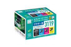 エコリカ【ブラザー用】 LC3119-4PK互換リサイクルインク　4色パック（型番：ECI-BR3119-4P） brother リサイクル インク 互換インク カートリッジ インクカートリッジ カラー オフィス用品 プリンター インク 山梨県 富士川町