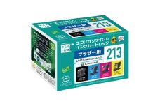 エコリカ【ブラザー用】 LC213-4PK互換リサイクルインク　4色パック（型番：ECI-BR213-4P） brother リサイクル インク 互換インク カートリッジ インクカートリッジ カラー オフィス用品 プリンター インク 山梨県 富士川町