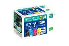 エコリカ【エプソン用】 RDH-4CL互換リサイクルインク 4色パック（型番：ECI-ERDH-4P） epson リサイクル インク 互換インク カートリッジ インクカートリッジ カラー オフィス用品 プリンター インク 山梨県 富士川町
