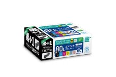 エコリカ【エプソン用】 IC6CL80L+ICBK80L互換リサイクルインク 6色パック+黒1個プラスお買い得 （型番：ECI-E80L6P+BK） epson リサイクル インク 互換インク カートリッジ インクカートリッジ カラー オフィス用品 プリンター インク 山梨県 富士川町