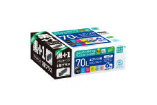 エコリカ【エプソン用】 IC6CL70L+ICBK70L互換リサイクルインク 6色パック+黒1個プラスお買い得（型番：ECI-E70L6P+BK） epson リサイクル インク 互換インク カートリッジ インクカートリッジ カラー オフィス用品 プリンター インク 山梨県 富士川町