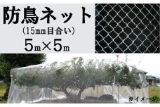 防鳥ネット（１５㎜目合い）５m×５m
