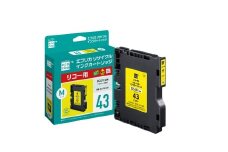エコリカ【リコー用】 GC43Y 互換リサイクルインク（型番：ECI-RC43Y）　リコー リサイクル インク 互換インク カートリッジ インクカートリッジ カラー オフィス用品 プリンター インク 山梨県 富士川町
