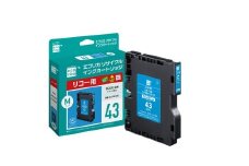エコリカ【リコー用】 GC43C 互換リサイクルインク（型番：ECI-RC43C）　リコー リサイクル インク 互換インク カートリッジ インクカートリッジ カラー オフィス用品 プリンター インク 山梨県 富士川町