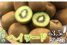 ＜2025年/令和7年発送先行予約＞キウイフルーツ（ヘイワード）　20～27玉 約3.5kg SWAO004