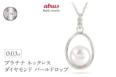  プラチナ ペンダントトップ パール ダイヤ アコヤ真珠 ネックレス ダイヤ 真珠 あこや ドロップ pt900 フォーマル シンプル 人気 ジュエリー 山梨県 昭和町 送料無料 240509400p SWAA153｜レビューキャンペーン