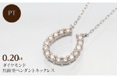PT900/PT850 0.20ct ダイヤモンド ペンダントネックレス　HH-019720 SWBT002-PT