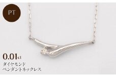 PT900/PT850 0.01ct ダイヤモンド ペンダントネックレス HH-019749 SWBT014-pt
