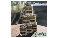 ビオクレソンペースト (90g×6個)　※離島への配送不可 ふるさと納税 クレソン ペースト 野菜 やさい 付け合わせ 調味料 缶詰 瓶詰 山梨県 道志村 送料無料 DSL004