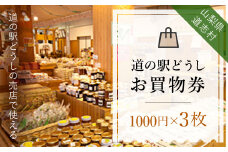 道の駅どうし お買物券（３枚）※着日指定送不可 ふるさと納税 お買物券 ショッピングチケット 道の駅 お土産 ギフト券 山梨県 道志村 送料無料 DSH004