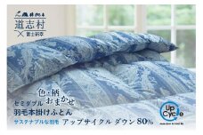 【富士新幸謹製】訳あり 羽毛布団 本掛け セミダブル［色柄おまかせ］「サステナブルな羽毛」アップサイクルダウン※着日指定不可 ふるさと納税 寝具 ダウン 羽毛 ダウンケット かけ布団 掛け布団 ふとん 山梨県 道志村 送料無料 DSI014