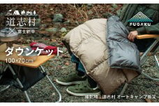 【FUGAKU】DOWNKET／QUARTER 70×100cm ダウンケット／クオーター ベージュ※着日指定不可 ふるさと納税 寝具 キャンプ アウトドア ダウンケット 羽毛 ひざ掛け 山梨県 道志村 送料無料 DSI065