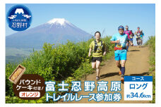 トレイルレース(ロング）参加券とパウンドケーキ（パティスリーアン）【オレンジ味】