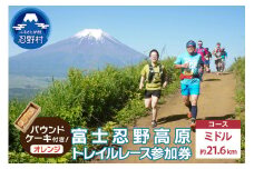 トレイルレース(ミドル）参加券とパウンドケーキ（パティスリーアン）【オレンジ味】