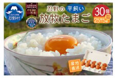 忍野の平飼い放牧卵30個（25個＋割れ保証5個）